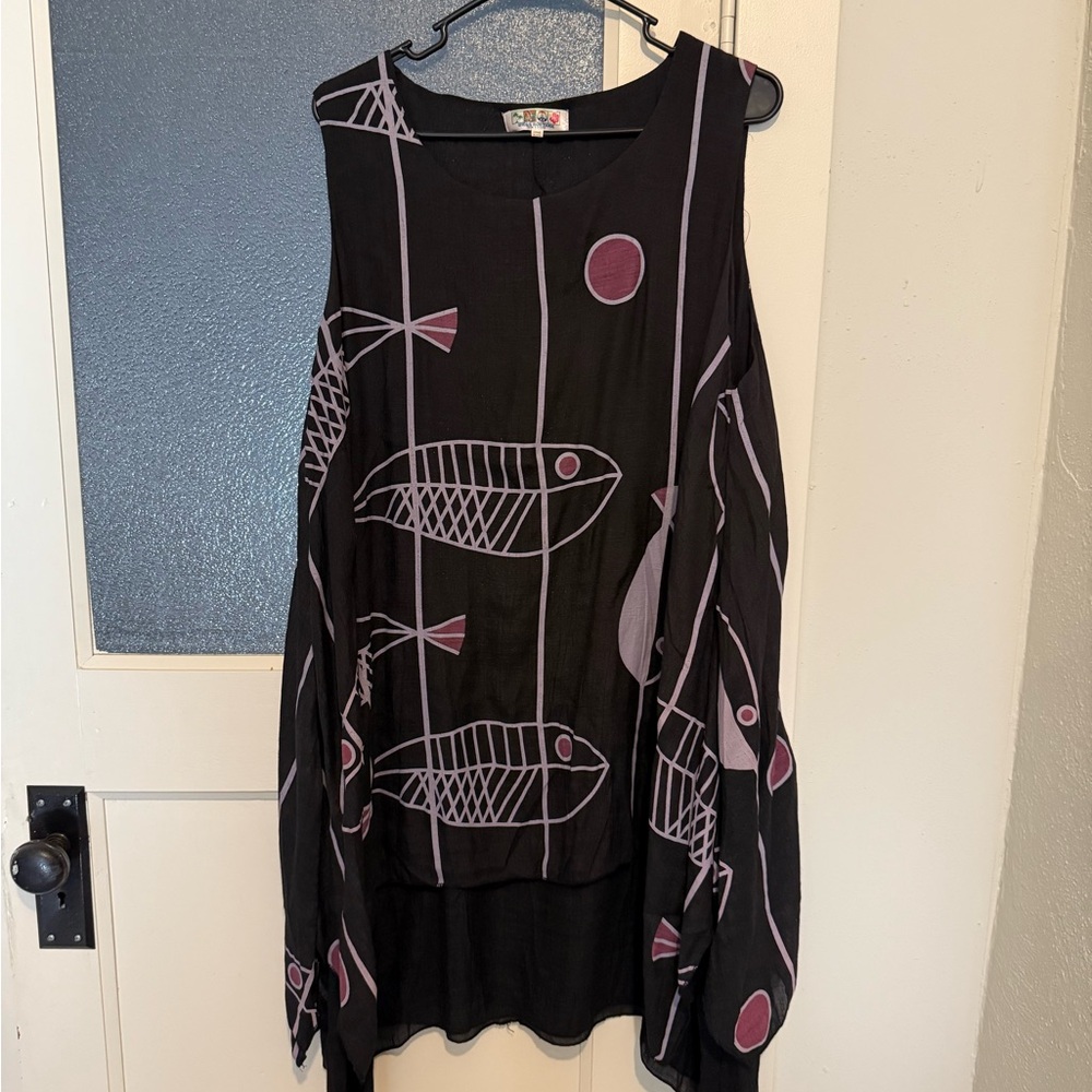 India Boutique Black Sleeveless Top